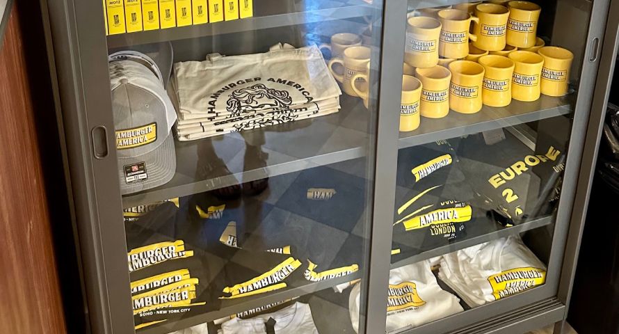 Merchandise bei Hamburger America