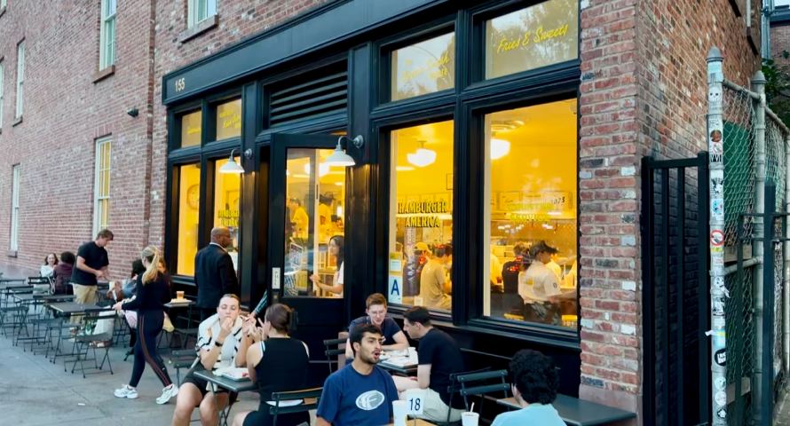 Restaurant Hamburger America von Außen