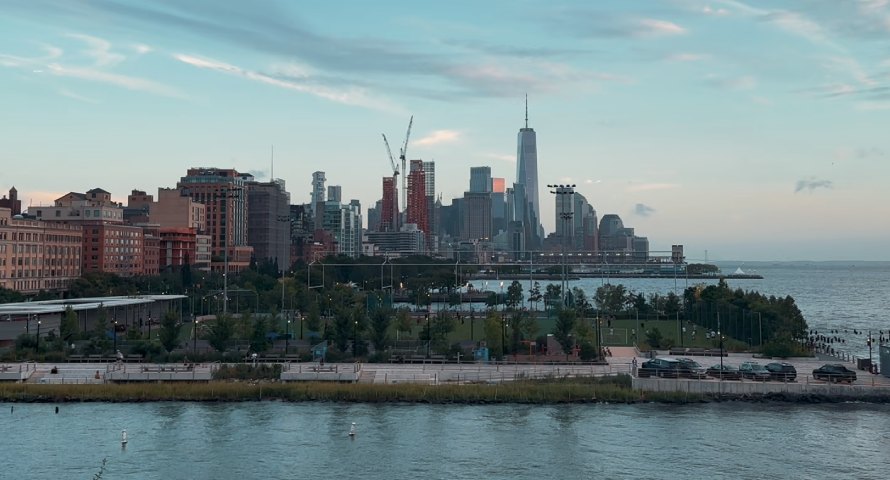 Little Island: Blick auf Manhattan